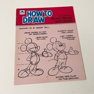 How to Draw Mickey Mouse and Friends Book Disney Golden Book